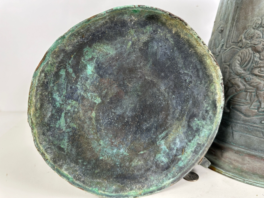 Just Added - Pair Of Vintage Copper Vessels 17H & 7.5H [Photo 6]