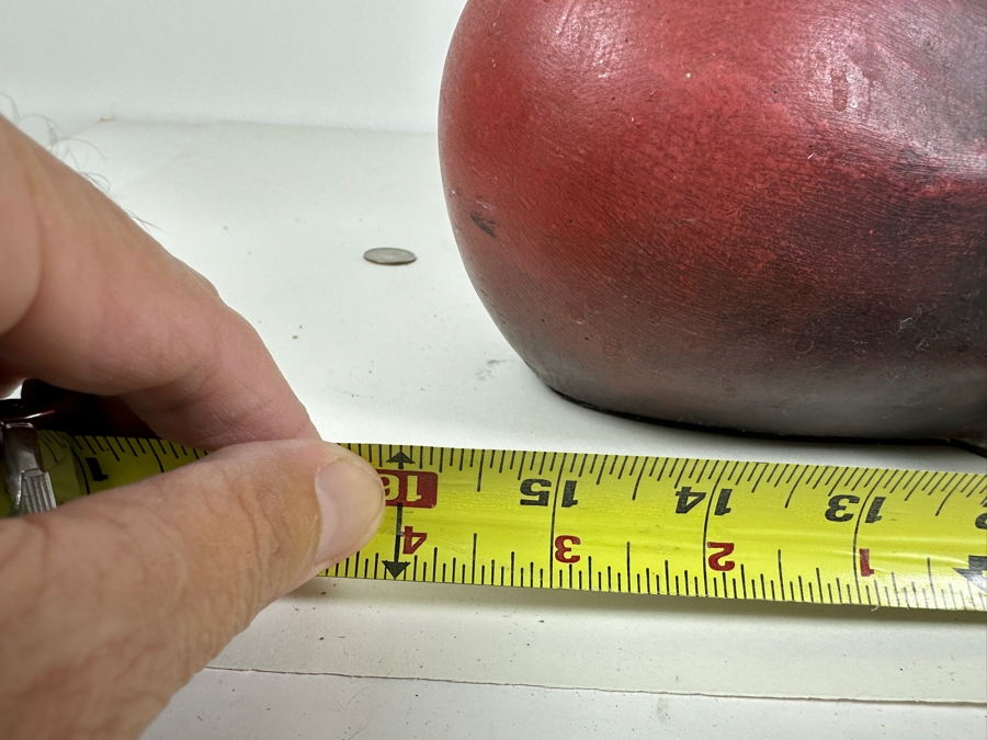 Vintage Ceramic Hand Painted Tibetan Monk 16'W x 9'D x 21'H [Photo 8]