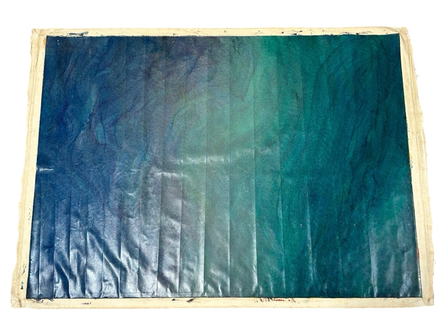 Oversized Original 1973 Reginald Hager Acrylic Modernist Painting On Canvas 70 x 97 [Photo 1]