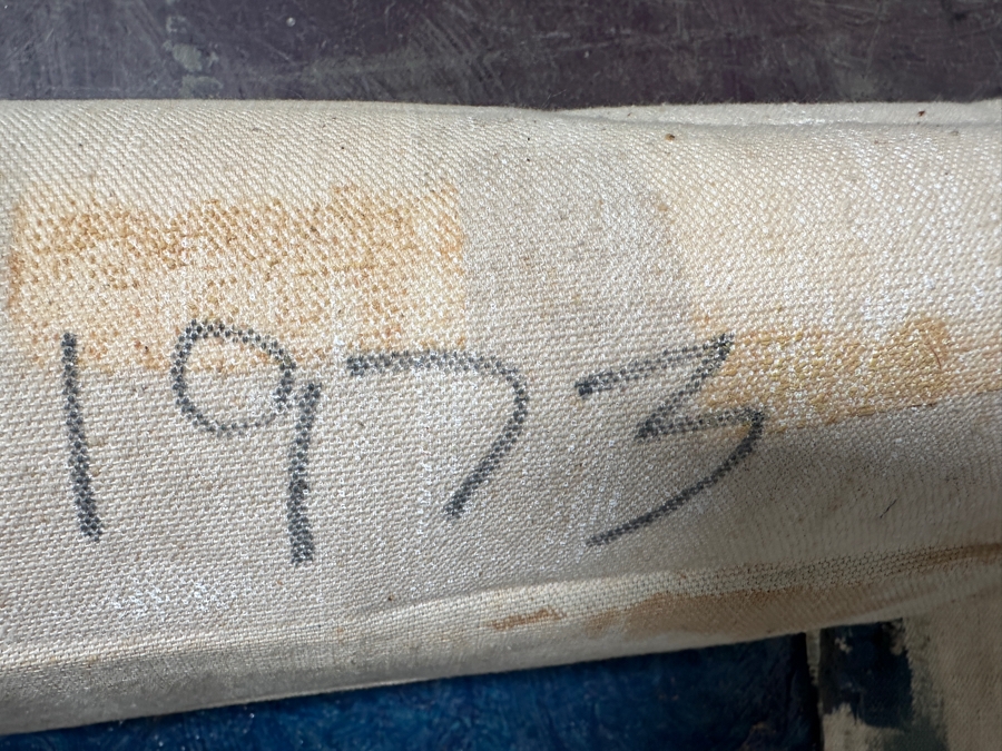 Oversized Original 1973 Reginald Hager Acrylic Modernist Painting On Canvas 70 x 97 [Photo 8]