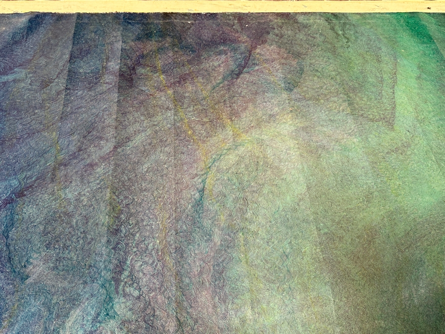 Oversized Original 1973 Reginald Hager Acrylic Modernist Painting On Canvas 70 x 97 [Photo 3]