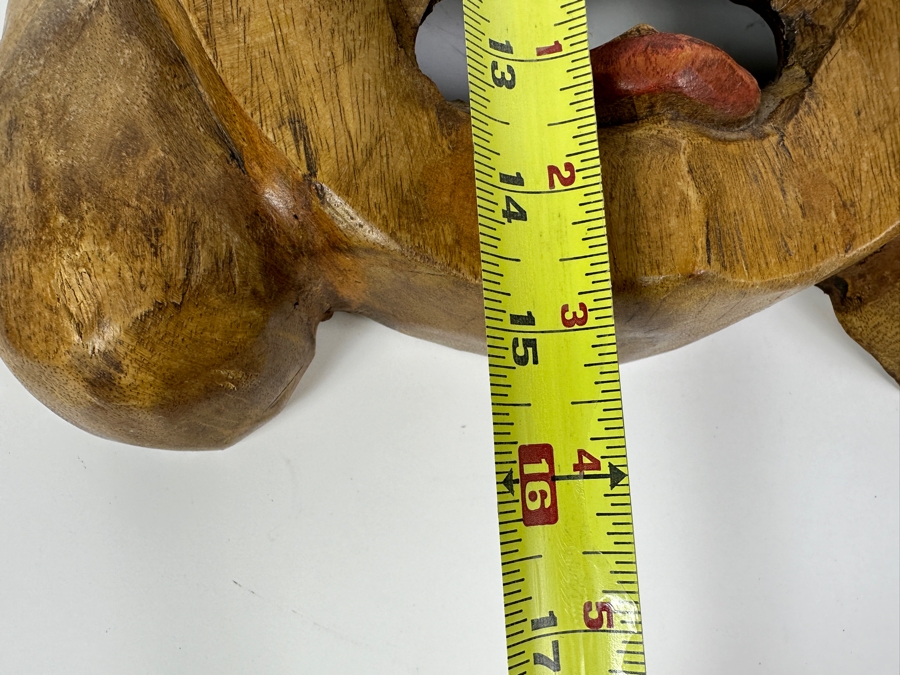 Just Added - Large Relief Carved Wooden Buddha Head 12W X 16L X 3D [Photo 7]