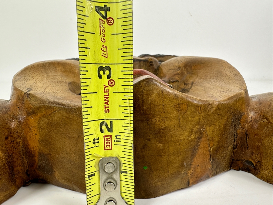 Just Added - Large Relief Carved Wooden Buddha Head 12W X 16L X 3D [Photo 8]