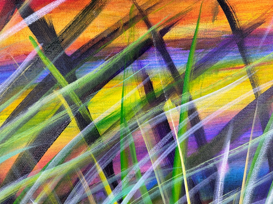 Gerrit Greve (1948-2024, Cardiff by the Sea, CA) Original Acrylic Painting on Canvas Unsigned 40 x 30 [Photo 2]