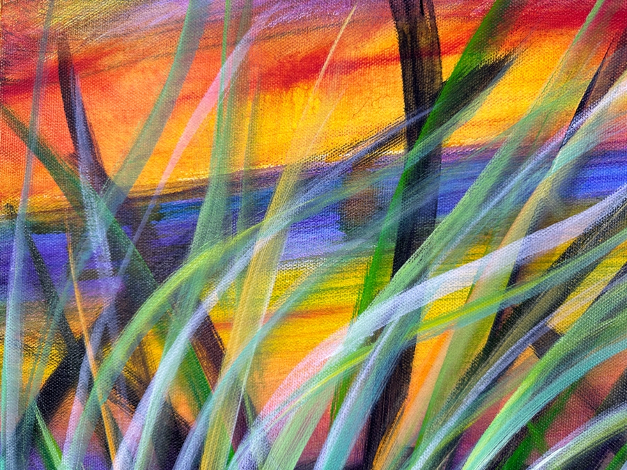 Gerrit Greve (1948-2024, Cardiff by the Sea, CA) Original Acrylic Painting on Canvas Unsigned 40 x 30 [Photo 3]