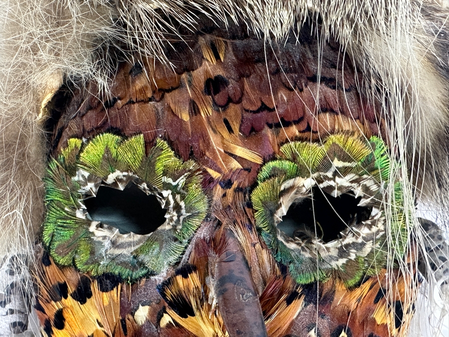 Just Added - Judy Light Feather Adams 'Desert Winds' Spirit Mask Yaquina Artist Signed On Back [Photo 7]