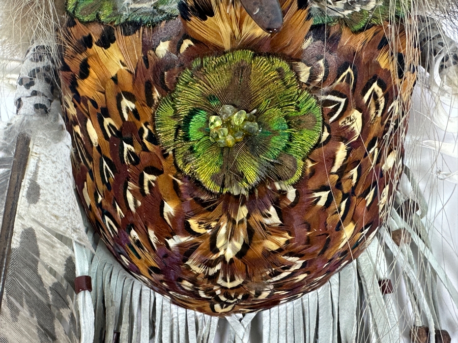 Just Added - Judy Light Feather Adams 'Desert Winds' Spirit Mask Yaquina Artist Signed On Back [Photo 8]