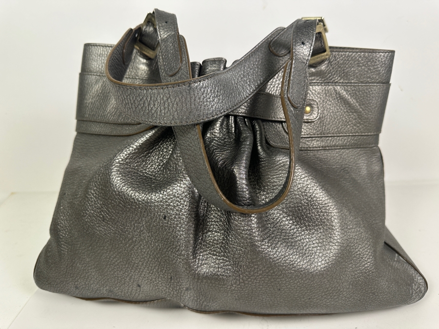 Anya Hindmarch Metallic Leather Handbag 16.5 x 7 x 9 [Photo 4]