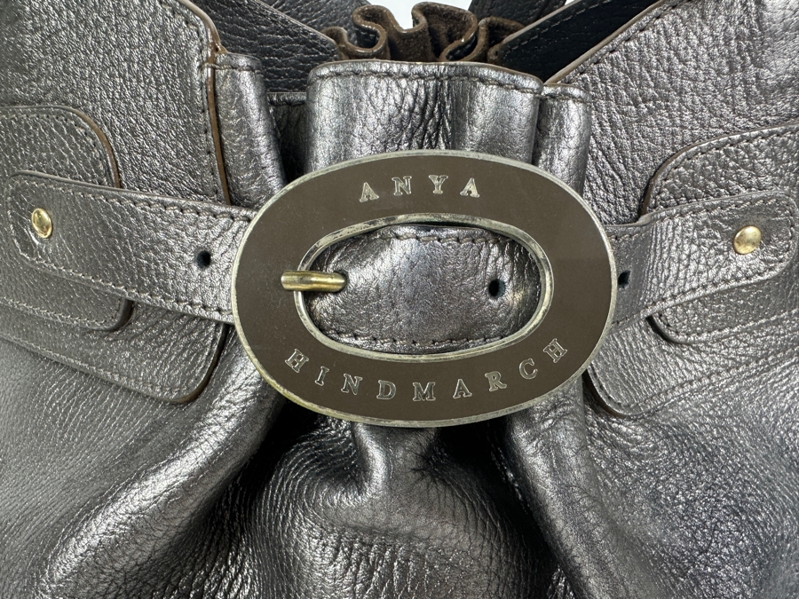 Anya Hindmarch Metallic Leather Handbag 16.5 x 7 x 9 [Photo 2]