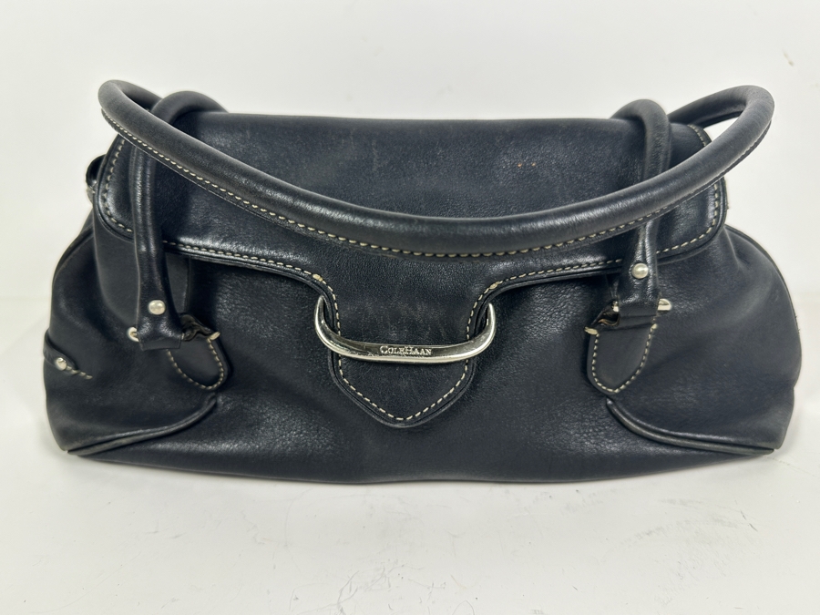 Cole Haan Black Leather Handbag 16'W x 5D x 7'H [Photo 2]