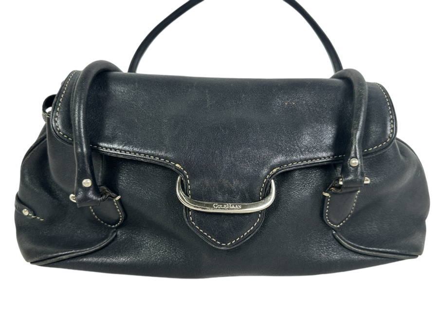 Cole Haan Black Leather Handbag 16'W x 5D x 7'H [Photo 1]