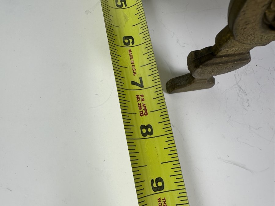 Vintage Ornate French Style Brass Mantle Clock - Needs Servicing 14'W x 7'D x 24'H [Photo 11]