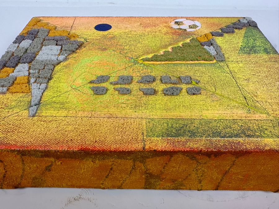 John de Heras Nierika Series 2000 Acrylic & Mixed Media on Canvas Over Panel 8 × 10 [Photo 7]