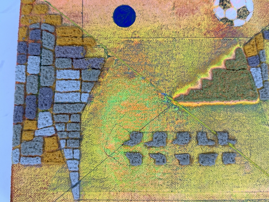 John de Heras Nierika Series 2000 Acrylic & Mixed Media on Canvas Over Panel 8 × 10 [Photo 4]