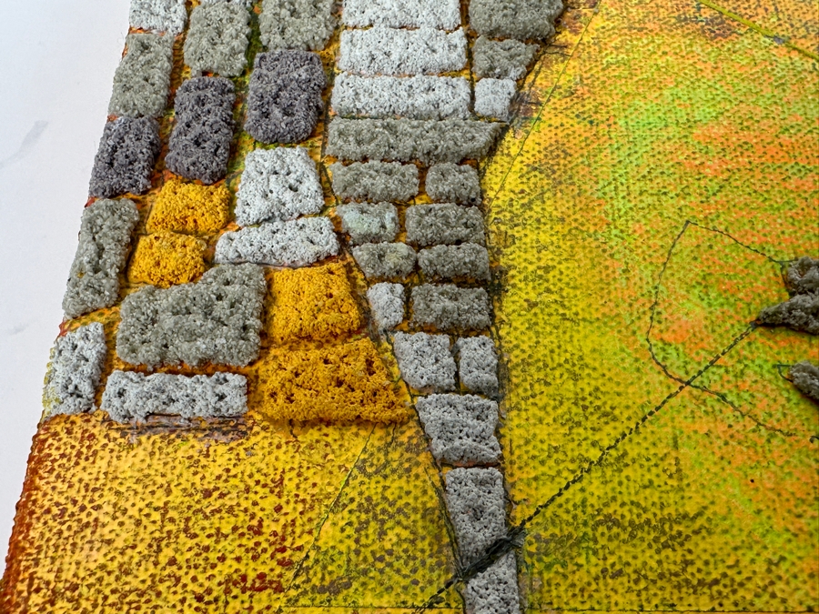 John de Heras Nierika Series 2000 Acrylic & Mixed Media on Canvas Over Panel 8 × 10 [Photo 5]