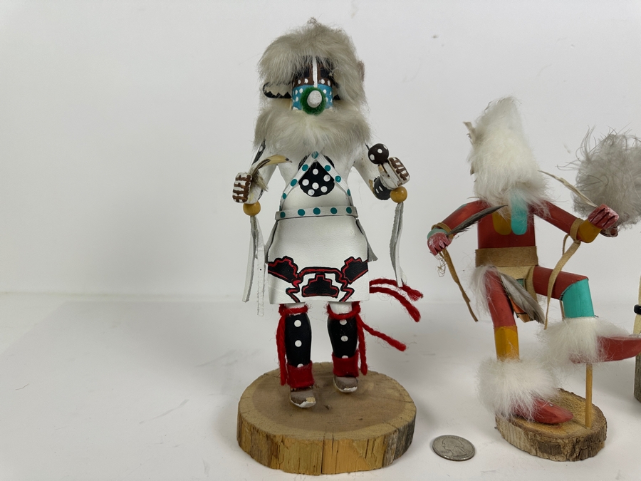 Lot of (3) Small Signed Kachina Dolls [Photo 2]