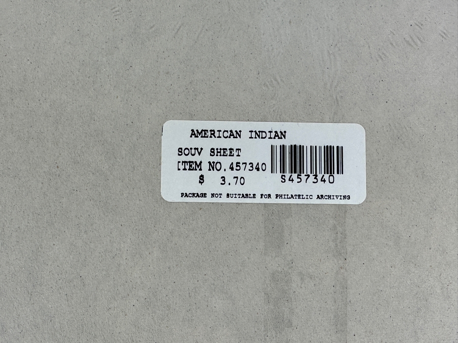 (12) American Indian Souvenier Sheets of Stamps $44.40 Postage Value [Photo 5]