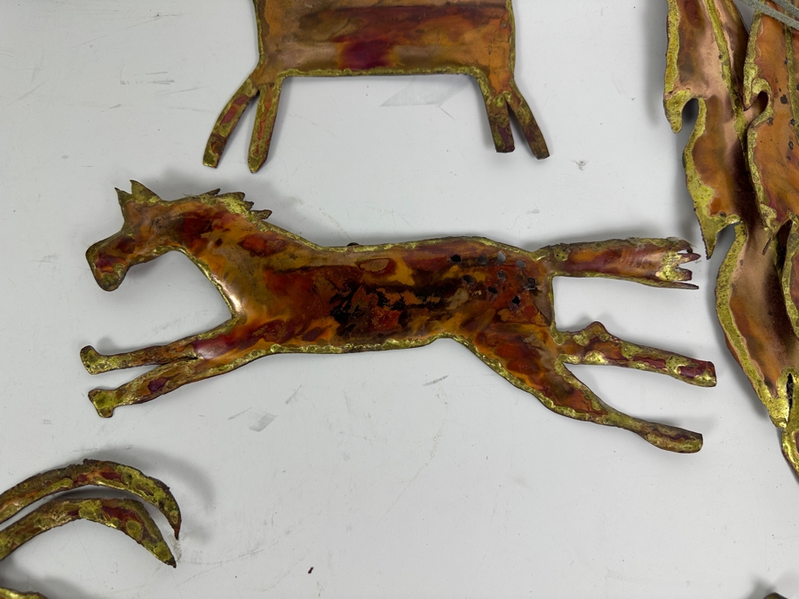 1992 Joseph John Collection of Handmade Copper Animal and Feather Wall Decor [Photo 6]