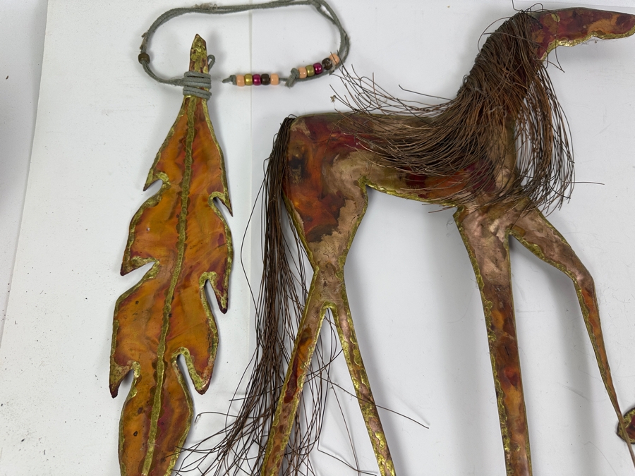 1992 Joseph John Collection of Handmade Copper Animal and Feather Wall Decor [Photo 5]