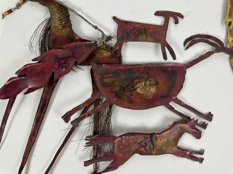 1992 Joseph John Collection of Handmade Copper Animal and Feather Wall Decor [Photo 12]