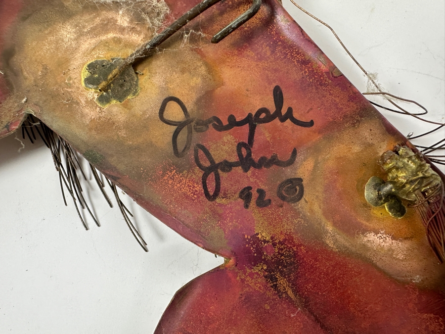 1992 Joseph John Collection of Handmade Copper Animal and Feather Wall Decor [Photo 10]