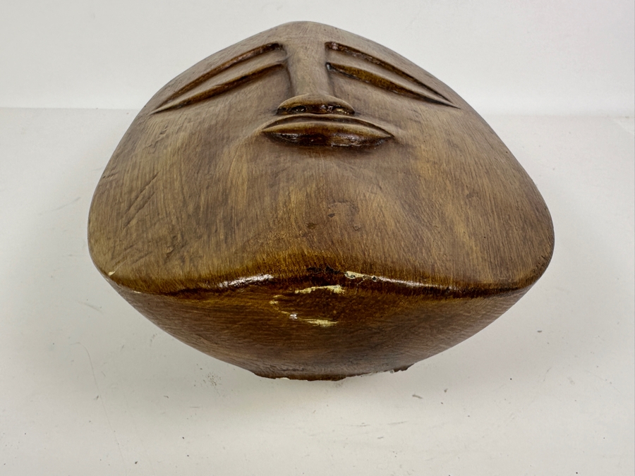 Modernist Carved Wood Buddha  [Photo 3]