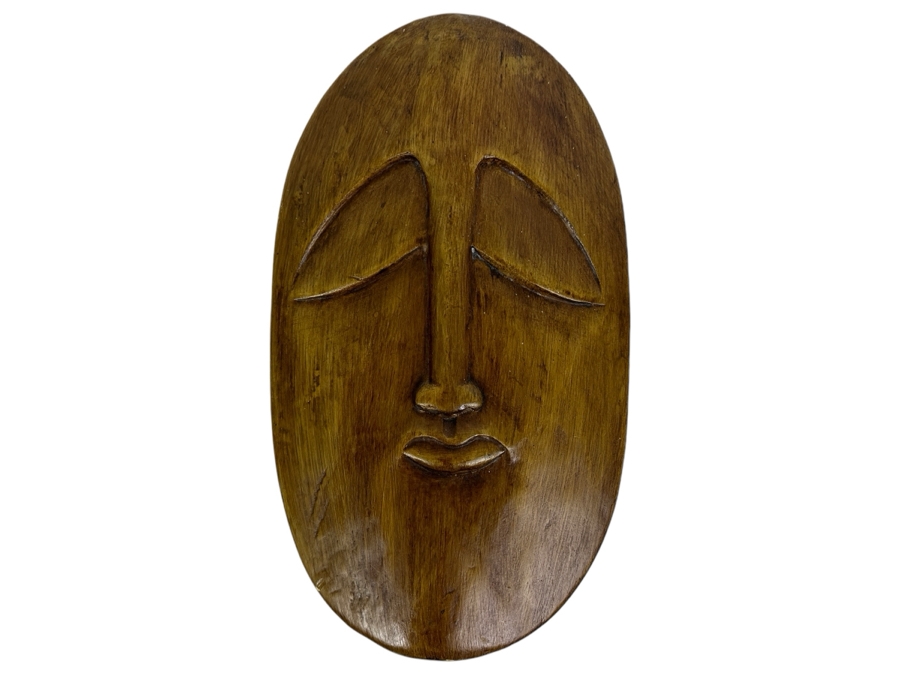 Modernist Carved Wood Buddha  [Photo 1]