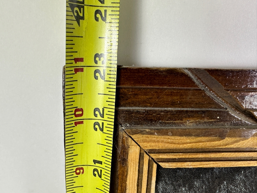 Vintage Native American Velvet Wolf Painting  18.5 x 23 [Photo 7]