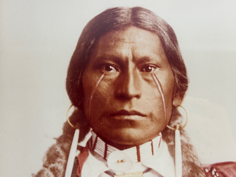 Just Added - Vintage William Henry Jackson (1843-1942) Photo-Cromo Photolithographic Print Of Native American Apache Chief James A. Garfield Copyright 1899 By Detroit Photographic Co 7.5 X 9.5 Framed [Photo 3]