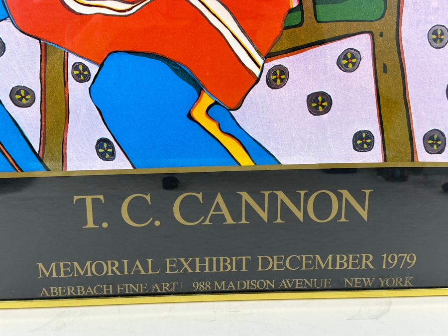 T. C. Tommy Wayne Cannon 1979 Two Guns Arikara Framed Gallery Memorial Exhibition Poster Aberbach Fine Art New York 23 x 33.5 [Photo 8]