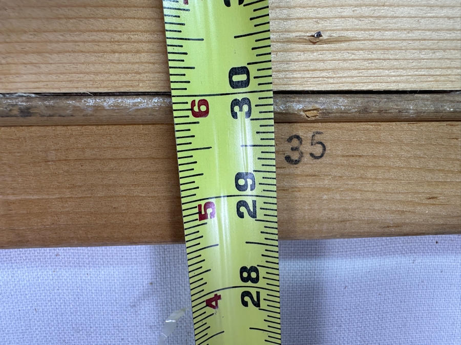 Just Added - Original Acrylic Painting On Canvas Of A Kachina And Pottery By Jimmy Yellowhair 15 X 30 Along With Matching Kachina Doll 21H [Photo 13]