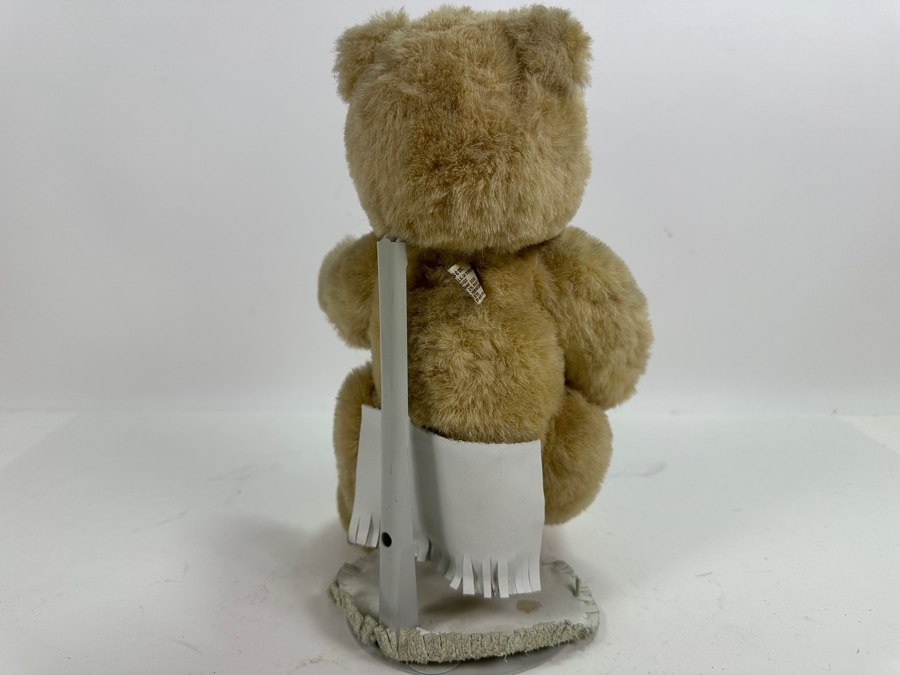 Vintage Robert Raikes Teddy Bear with Wood Face 10.5'H [Photo 5]