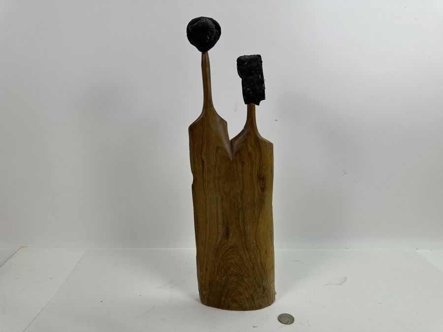 African Man and Woman Wooden Sculpture [Photo 5]