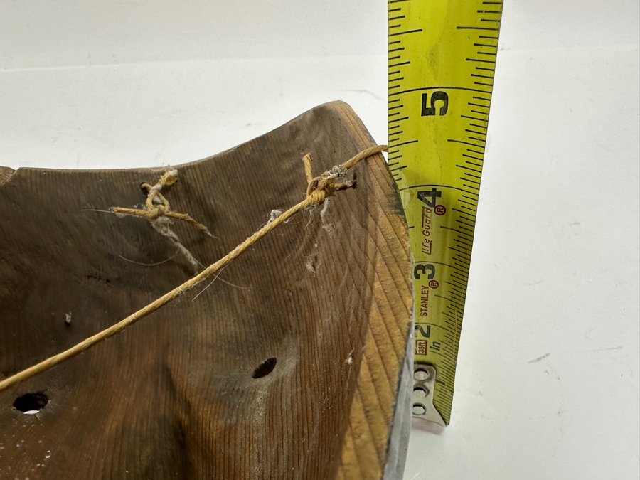 Just Added - Pacific Northwest Coast Tlingit Haida Female Portrait Mask Carved Cedar With Abalone Lip Labret 7W X 10H X 5D [Photo 10]