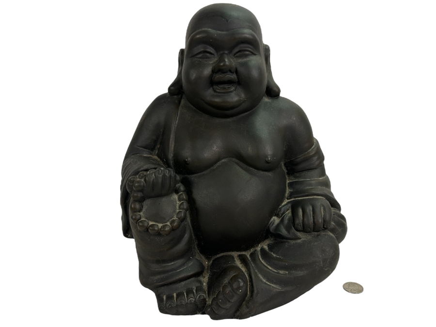 Happy Buddha Sculpture Plaster 13'H