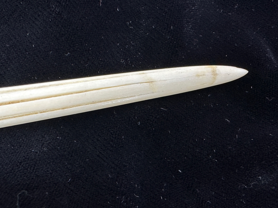 Just Added - Vintage Fisherman's Fish Bone Dagger Stiletto Knife Wiht Knotwork Handle 10.5L [Photo 4]