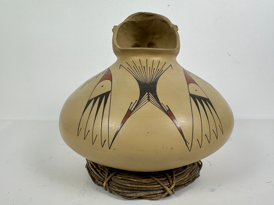 Just Added - Martha M De Quezada Mata Ortiz Head Effigy Pottery 9H [Photo 4]