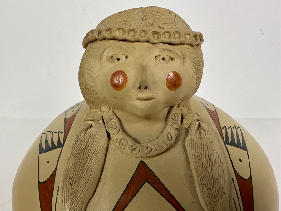 Just Added - Martha M De Quezada Mata Ortiz Head Effigy Pottery 9H [Photo 2]