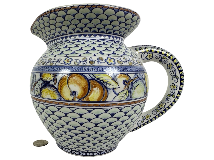 Kohler Artist Edition Fruits of Labor Decorative Pitcher 8'H Retail $314