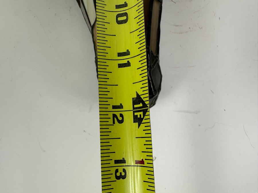 Stained Glass Deer Lamp with Real Antlers And Skull 16'W x 12'H x 13'D [Photo 15]