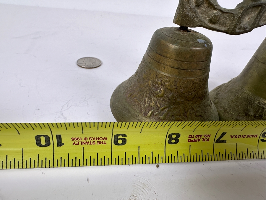 Vintage Brass Triple Bell Set [Photo 6]