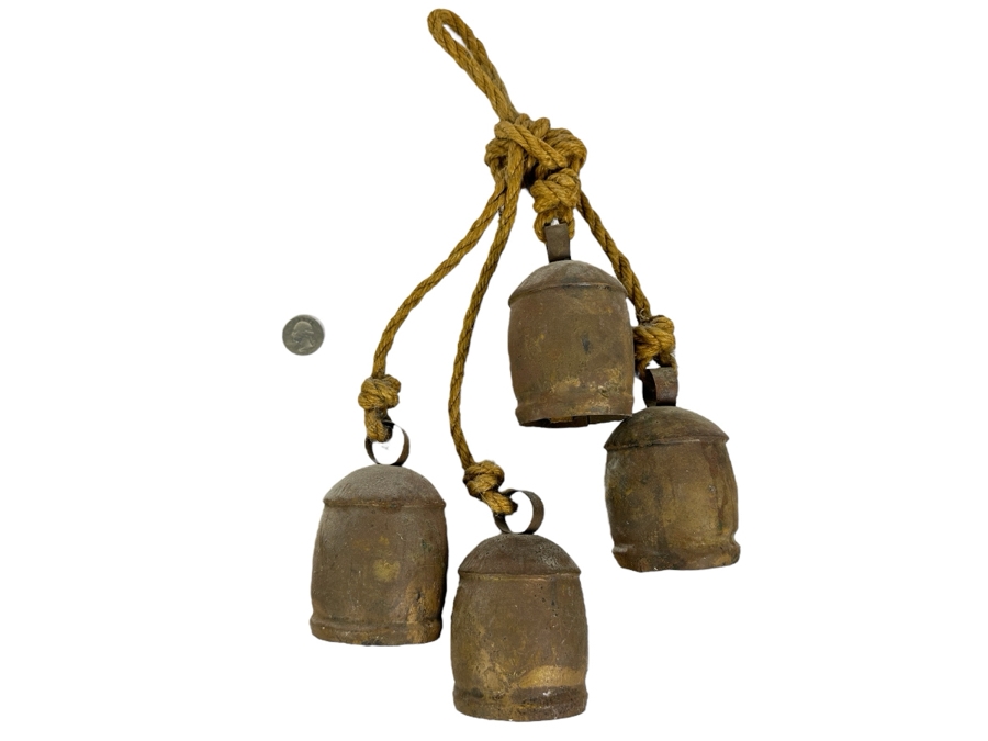 Vintage Set of (4) Cow Bells