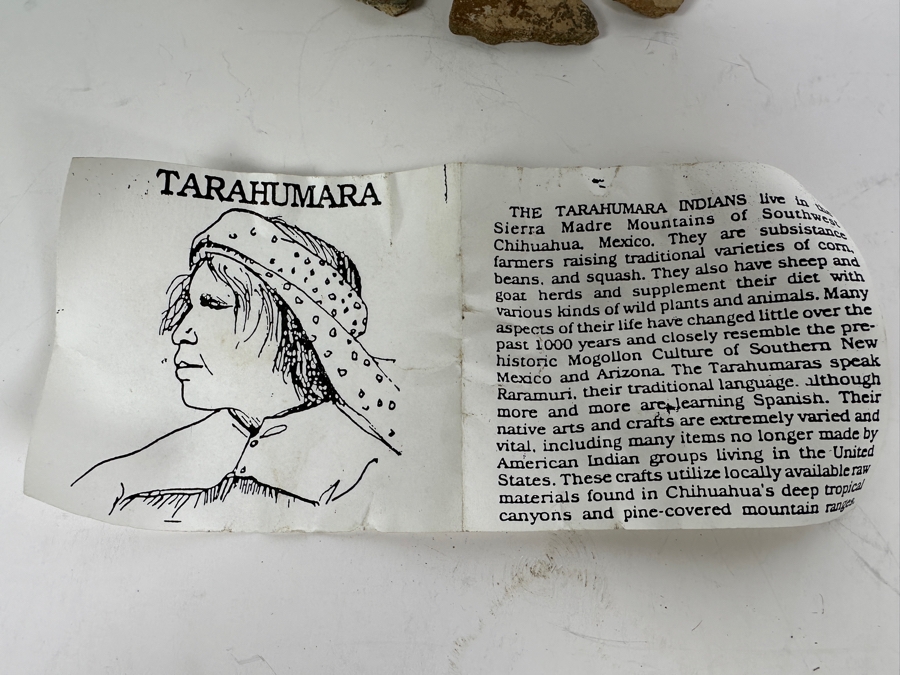 Just Added - Tarahumara Indian Basket With Lid 4W X 2.5H With Pottery Shards [Photo 4]