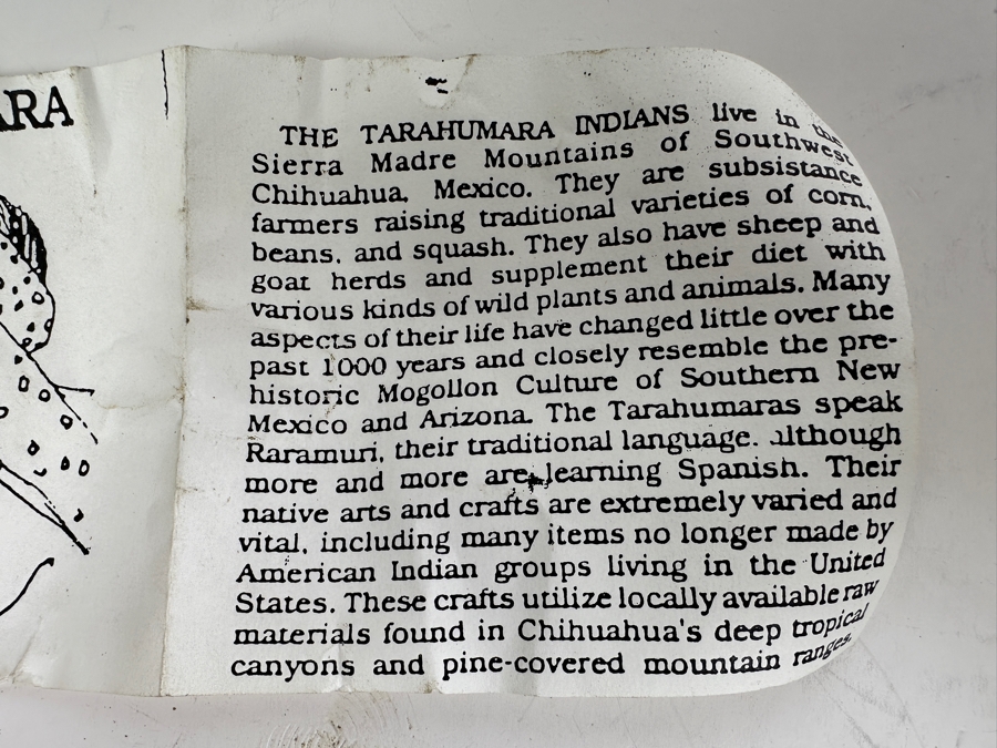 Just Added - Tarahumara Indian Basket With Lid 4W X 2.5H With Pottery Shards [Photo 5]