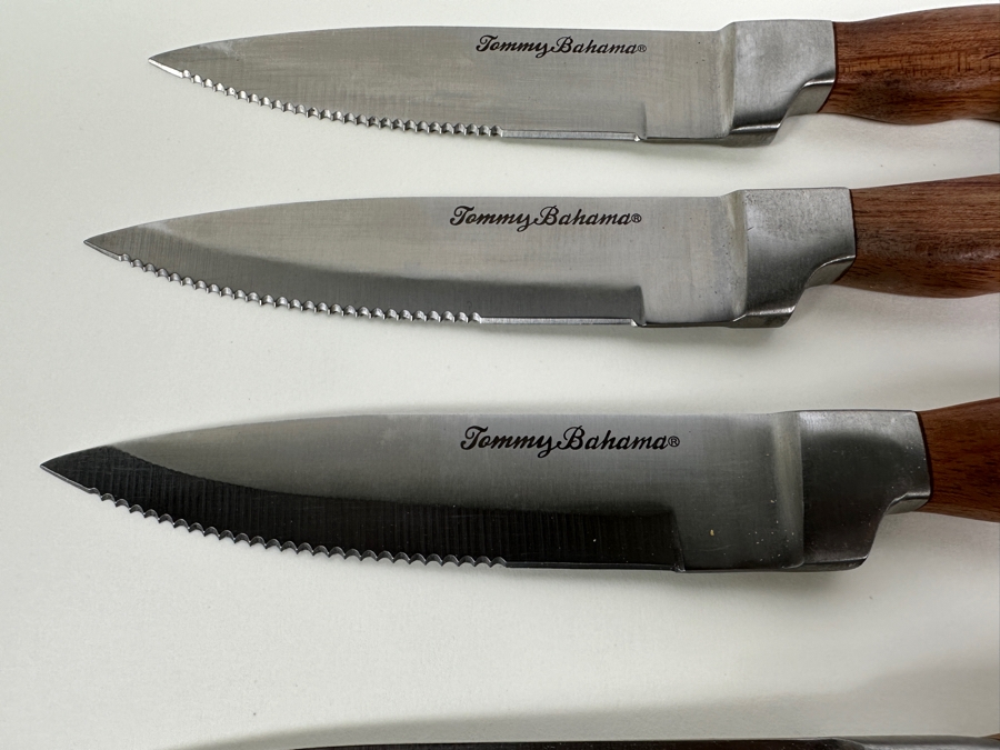Set of (6) Tommy Bahama Rosewood Steak Knives [Photo 2]