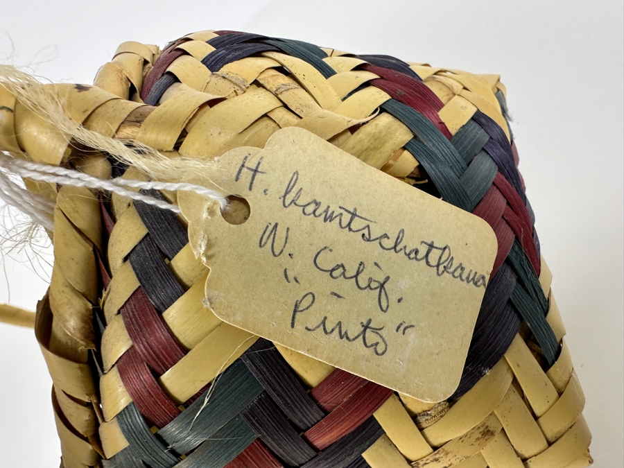 Just Added - Handmade Native American Choctaw Basket From The Chucalissa Museum 5W X 6.5H [Photo 5]