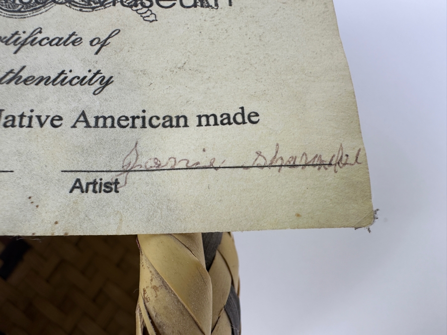 Just Added - Handmade Native American Choctaw Basket From The Chucalissa Museum 5W X 6.5H [Photo 7]