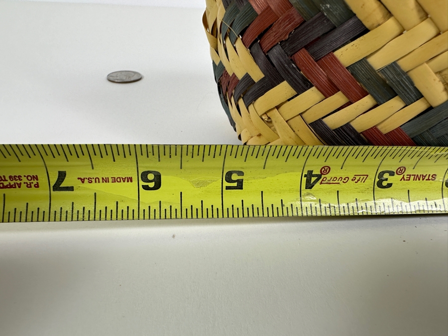 Just Added - Handmade Native American Choctaw Basket From The Chucalissa Museum 5W X 6.5H [Photo 9]