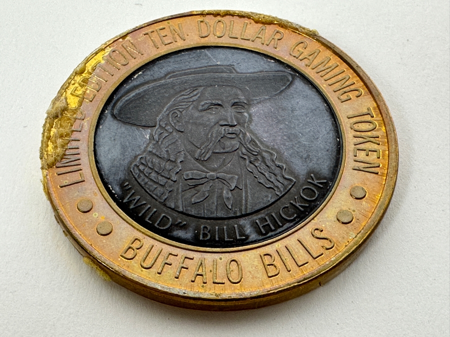 Buffalo Bill's Casino .999 Silver Limited Edition 'Wild Bill Hickok' $10 Gaming Token 37.4g [Photo 3]