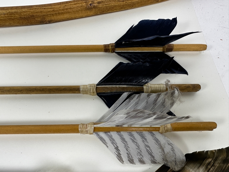 Native American Bow with Collection of (5) Beaded Arrows [Photo 8]